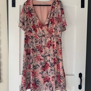 Faux Wrap Dress